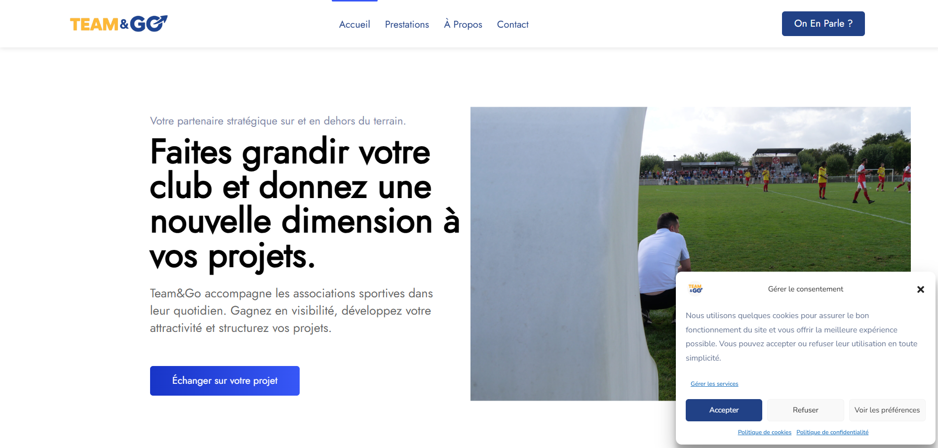Aperçu du projet Team & Go